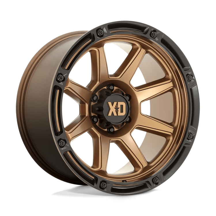 Kola z lehké slitiny XD863 Matte Bronze W/ Black LIP XD Series